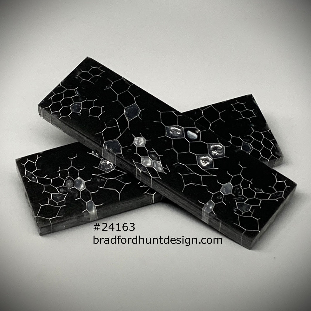 Aluminum Honeycomb and Urethane Resin Custom Knife Scales #24163